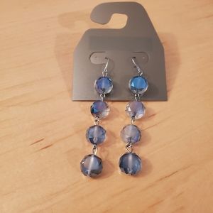 Blue dangle earrings